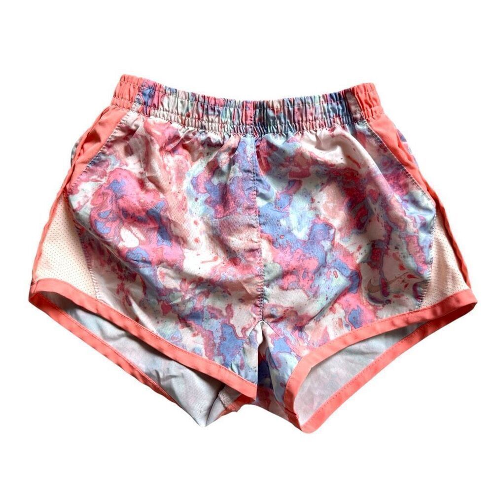 Toddler Girls Nike Activewear Dri-Fit Lined Tempo Tie Dye Swirl Shorts - Sz 4